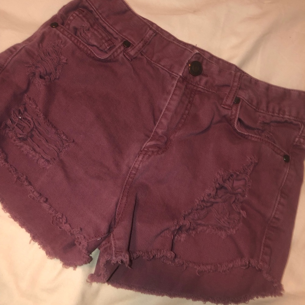 💗4 FOR 20💗 Maroon Cutoff Shorts